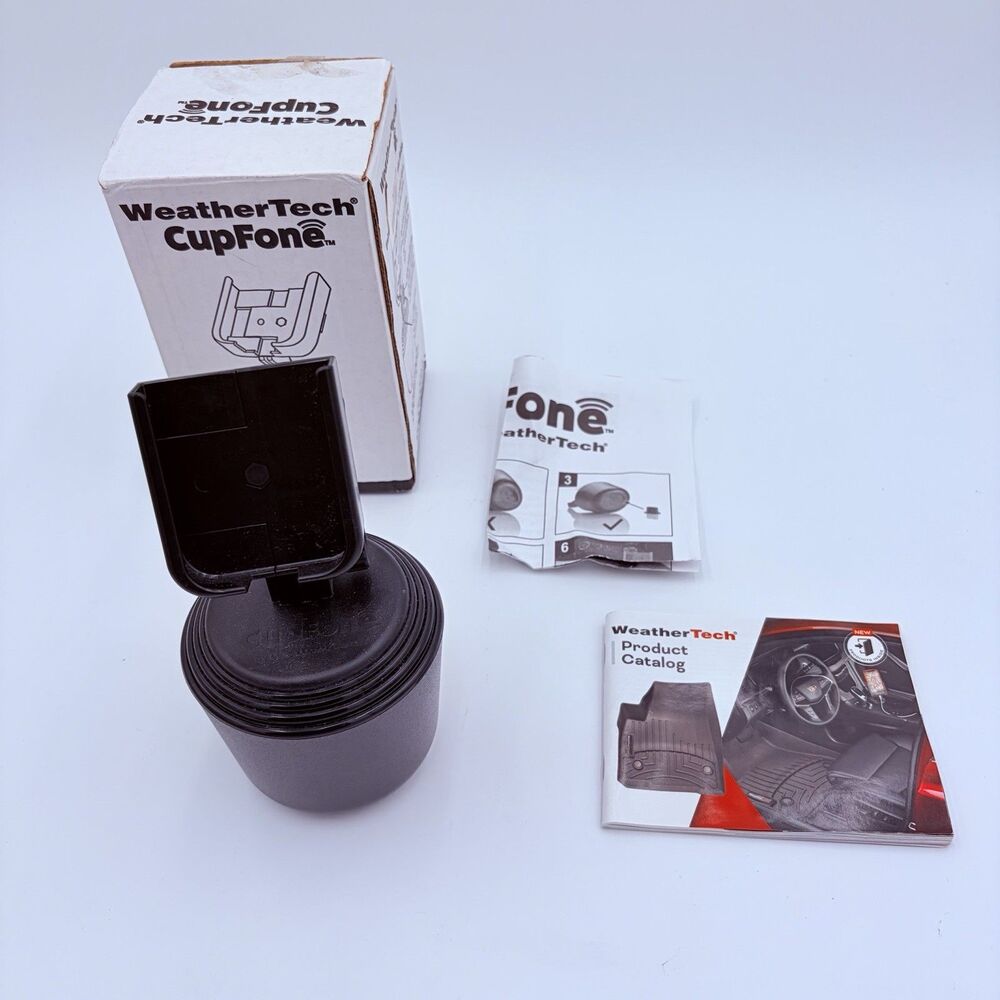 WeatherTech CupFone Universal Adjustable Cup Holder Car Mount for Cell Phone